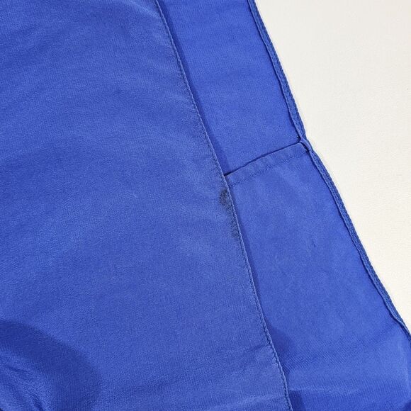 Lilly Pulitzer Kelsea Blue Silk Gold Embroidery Goddess Maxi Dress Size 8 - Picture 7 of 7